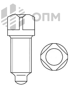 ГОСТ 1486-84 Винт установочный с квадратной головкой