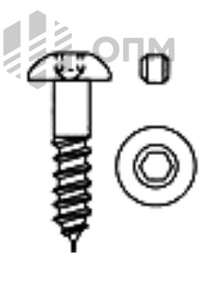 ОПМ 207027 Шуруп антивандальный с заглушкой для внутреннего шестигранника