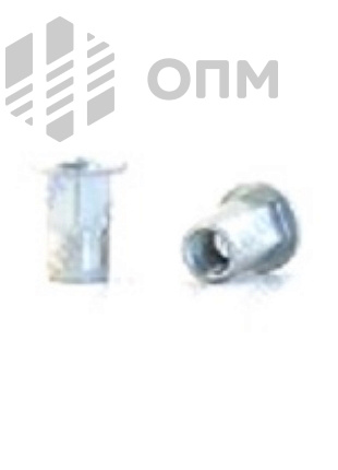 ОПМ 110018 Заклепка BRALO шестигранная на 1/2 длины, с цилиндрическим бортиком