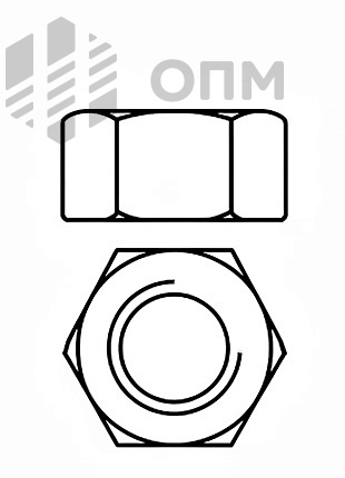 ISO 4033 Гайка шестигранная высокая