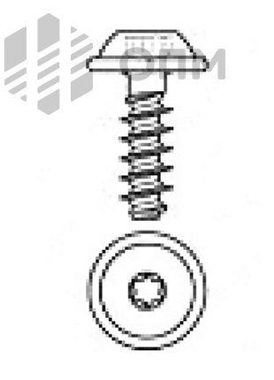 ОПМ 106009 Саморез по термопластам с полукруглой головкой и пресс-шайбой, шлиц TORX (EJOT WN 1451)