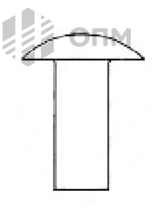 DIN 674 Заклепка с округлой низкой головкой