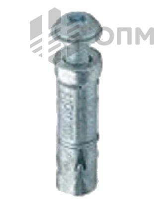 ОПМ 226039 Анкер антивандальный с пластинчатой гильзой и винтом  кл. 8.8 с полукруглой головкой, шлицем HEX и штырьком (PIN)