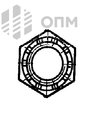 ГОСТ 10606-72 Гайка шестигранная корончатая с диаметром резьбы свыше 48 мм