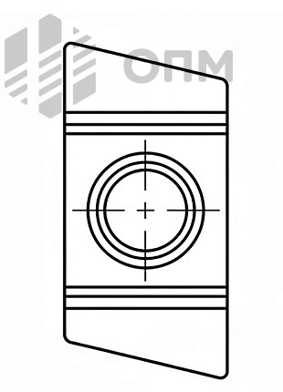 ОПМ 103059 Гайка с носиками, для профиля