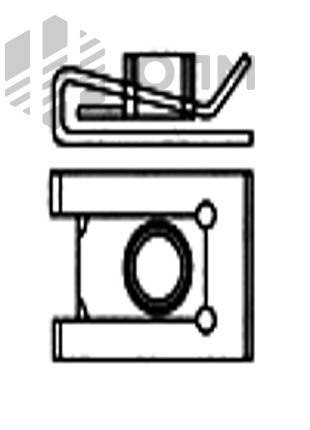 ОПМ 103017 Гайка-клипса пружинная U-образная для тонких листов 
