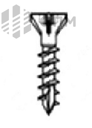ОПМ 206012 Саморез конструкционный для дерева, с потайной головкой и зенкующими ребрами, шлиц Torx