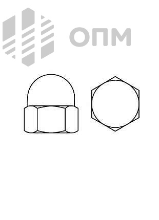 ГОСТ 11860-85 Гайка колпачковая