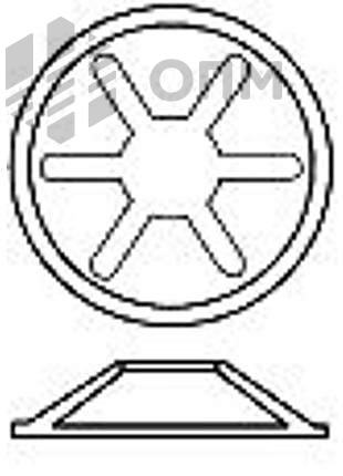 ОПМ 104032 Шайба стопорная на вал изогнутая