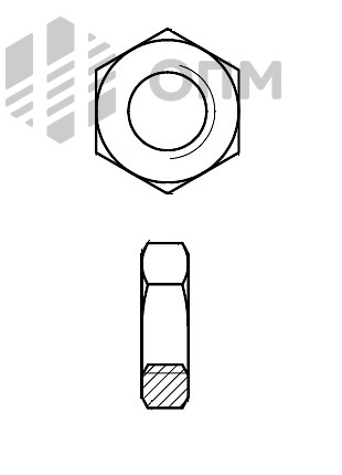 ISO 8675 Гайка шестигранная низкая
