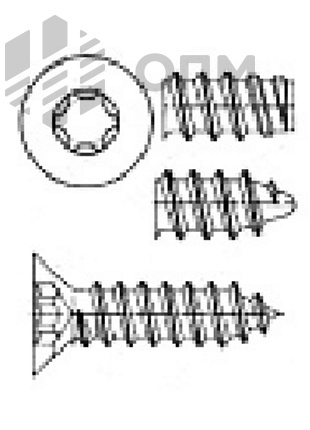 ISO 14586 Саморез по тонким листам металла Torx