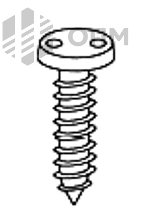 ОПМ 106031 Саморез антивандальный, с полукруглой головкой, привод - 2 отверстия 