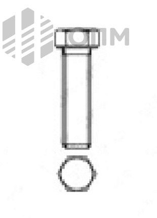 DIN 961 Болт с шестигранной головкой, полной резьбой и мелким шагом резьбы