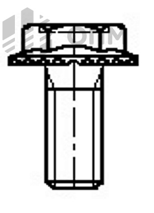 ОПМ 102093 Болт с шестигранной головкой и рифленым фланцем Verbus Ripp