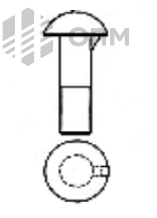 DIN 607 Болт мебельный с полукруглой головкой и усом
