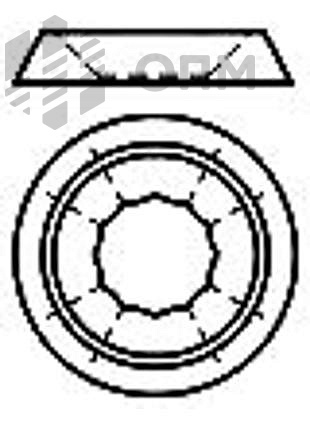 ОПМ 104020 Шайба-розетка закрытая для винтов и саморезов с потайной головкой