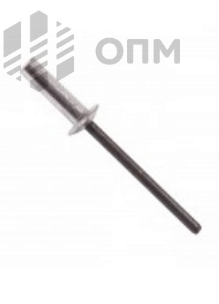 ОПМ 109012 Заклепка вытяжная закрытая с плоской головкой