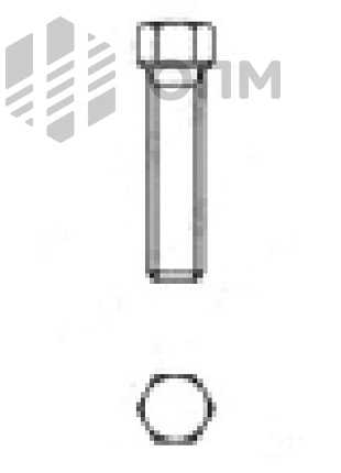 DIN 558 Болт с шестигранной головкой с резьбой до головки