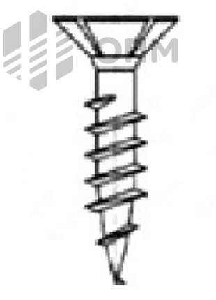 ОПМ 206033 Саморез универсальный, с потайной головкой и зенкующими ребрами, шлиц Torx, полная резьба