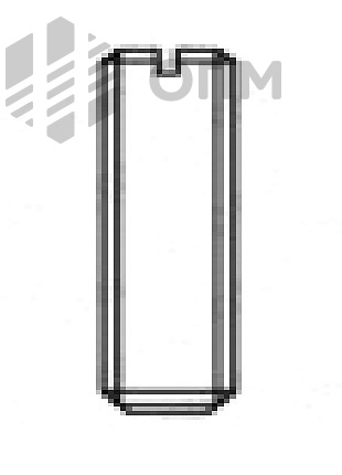 DIN 438 Винт установочный с прямым шлицем и засверленным концом