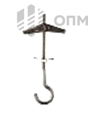 ОПМ 226020 Анкер потолочный пружинный (складной) с крючком