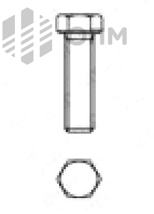 DIN 933 Болт с шестигранной головкой с резьбой до головки
