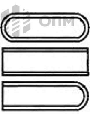 Шпонка ГОСТ 29175-91 призматическая низкая