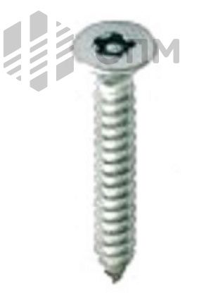 ОПМ 106038 Саморез антивандальный для листового металла, потайная головка со шлицем TORX plus и штырьком (PIN) 