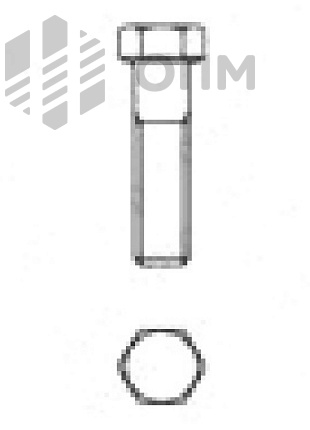 DIN 931 Болт с шестигранной головкой и неполной резьбой