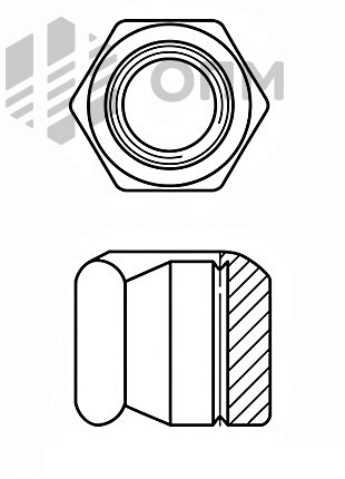 DIN 6330 Гайка высокая шестигранная (форма A и B)