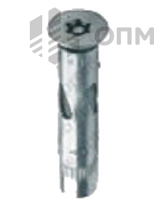 ОПМ 226037 Анкер втулочный антивандальный, с винтом с потайной головкой, шлицем TORX и штырьком (PIN)