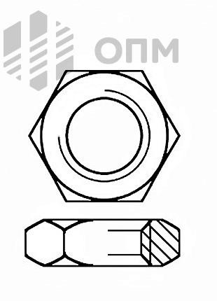 ГОСТ 2526-70 Гайка шестигранная низкая