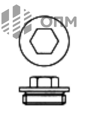 DIN 910 Пробка с буртиком и с метрической /цилиндрической трубной резьбой