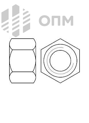 ГОСТ 9064-75 Гайка для фланцевых соединений с температурой среды от 0 до 650 градусов С