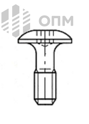 ОПМ 601009 Винт мебельный декоративный с полукруглой низкой головкой и внутренним шестигранником