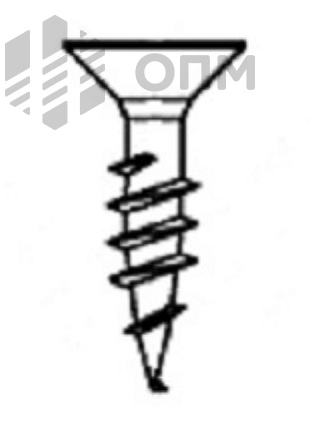 ОПМ 606007 Саморез для ДСП, с потайной головкой, шлиц Pz
