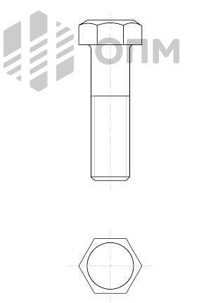 ГОСТ 7798-70 Болт с шестигранной головкой, класс точности В