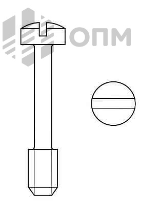 ГОСТ 10337-80 Винт с цилиндрической головкой и сферой невыпадающий класса точности В