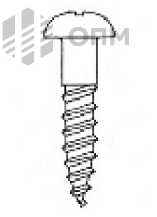 DIN 7996 Шуруп по дереву с полукруглой головкой и крестообразным шлицем