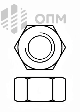 DIN 555 Гайка шестигранная