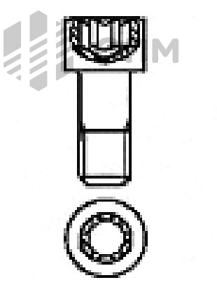 ISO 14579 Винт с цилиндрической головкой и звездообразным углублением