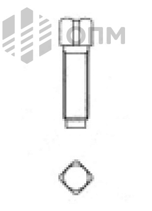 DIN 479 Винт установочный с квадратной головкой и цилиндрическим концом