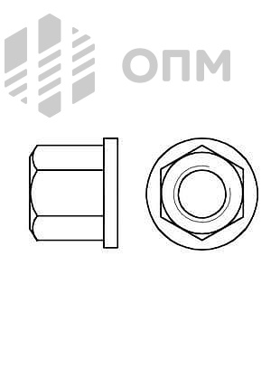 ГОСТ 8918-69 Гайка шестигранная с буртиком