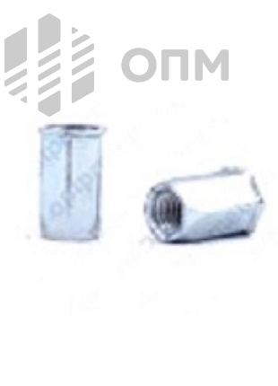 ОПМ 110019 Заклепка BRALO шестигранная с уменьшенным потайным бортиком