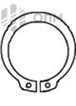 DIN 471 Кольцо стопорное эксцентрическое, осевое, наружное, пружинное, упорное, для вала 