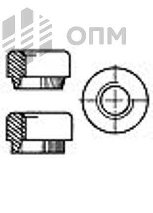 ОПМ 418002 Втулка развальцовочная с рифлением на юбке