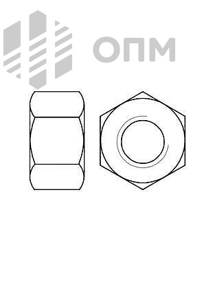 ГОСТ 5927-70 Гайка шестигранная класса точности А