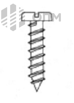 DIN 7971 Саморез с цилиндрической головкой и прямым шлицем