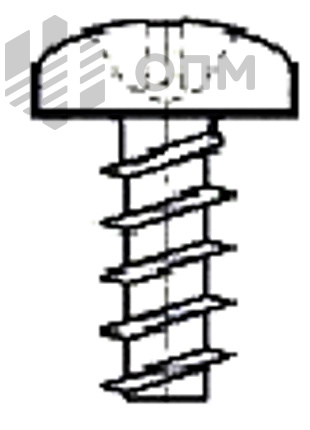 ОПМ 106001 Саморез по термопластам ecosyn-plast с цилиндрической скругленной головкой и крестообразным шлицем PZ (аналог EJOT WN 1412)