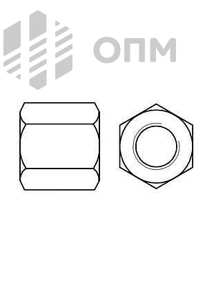 ГОСТ 15523-70 Гайка шестигранная высокая
